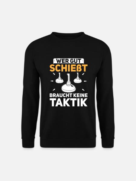 Eistockschießen Eisstock Stockschütze Stocksport - Unisex Pullover - Schwarz