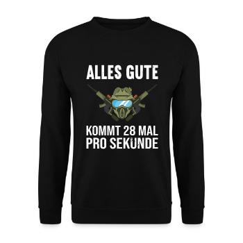 Paintball Gotcha Paintballspieler - Unisex Pullover - Schwarz - Vorne - Alina (178cm) & Michal (187cm)
