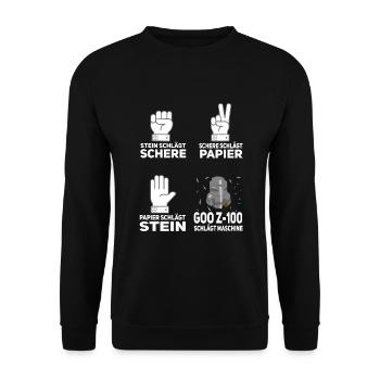Zerspaner Wochenende Zerspanungsmechaniker CNC - Unisex Pullover - Schwarz - Vorne - Alina (178cm) & Michal (187cm)