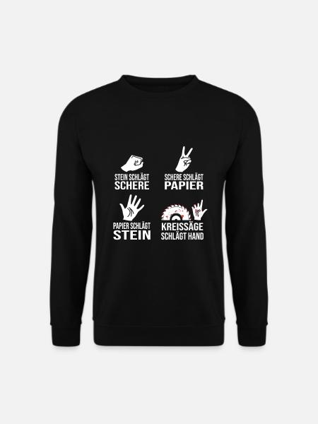 Schreiner Tischler Sprüche Tischlermeister - Unisex Pullover - Schwarz