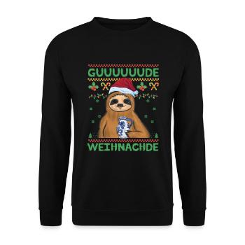 Hessen Frankfurt Apfelwein - Unisex Pullover - Schwarz - Vorne - Alina (178cm) & Michal (187cm)