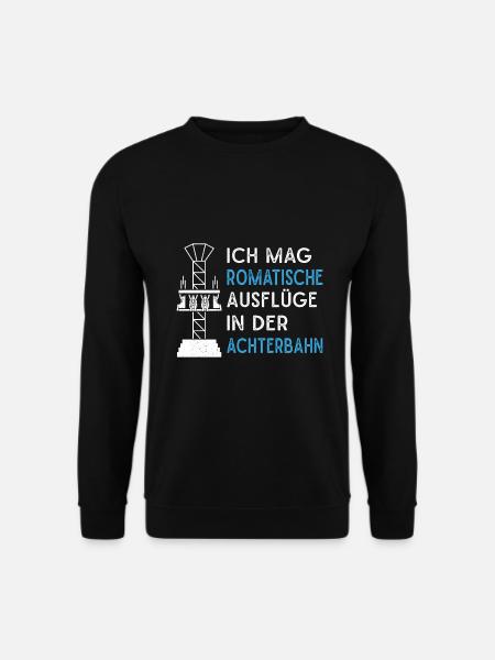 Achterbahn Freizeitpark Rollercoaster - Unisex Pullover - Schwarz