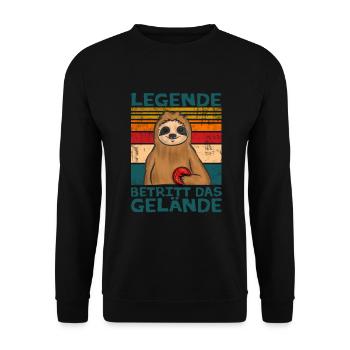 Boule Spiel Petanque Crossboule - Unisex Pullover - Schwarz - Vorne - Alina (178cm) & Michal (187cm)