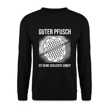 Straßenbauer Straßenbau - Unisex Pullover - Schwarz - Vorne - Alina (178cm) & Michal (187cm)