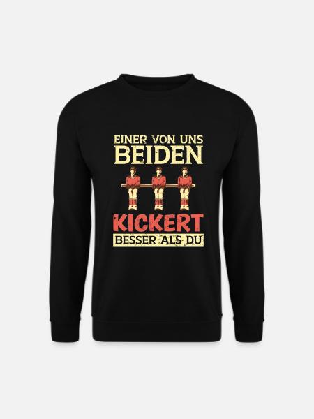 Tischfussball Tischkicker Wuzzler - Unisex Pullover - Schwarz