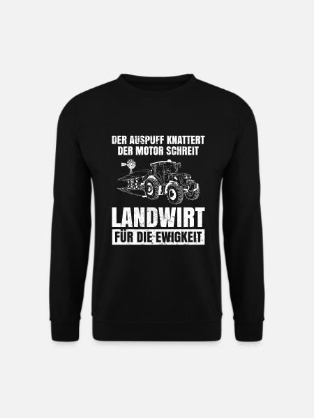 Traktor Landwirt Landmaschinenmechaniker Bauer - Unisex Pullover - Schwarz