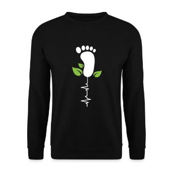 Podologin Nageldesignerin Podologie - Unisex Pullover - Schwarz - Vorne - Alina (178cm) & Michal (187cm)