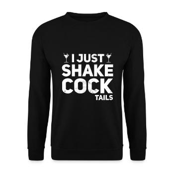 Lustiger Barkeeper Barkeeper - Unisex Pullover - Schwarz - Vorne - Alina (178cm) & Michal (187cm)