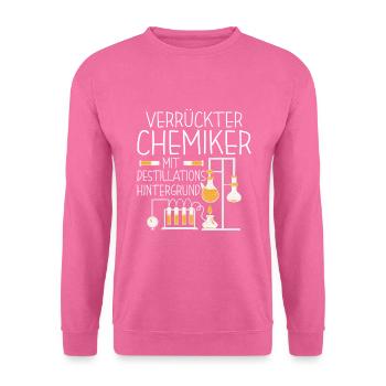 Chemielaborant Wahnsinniger Chemiker - Unisex Pullover - Pink - Vorne