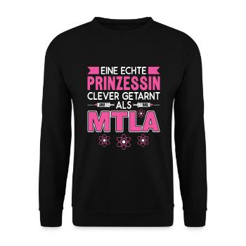 Chemielaborant Wahnsinniger Chemiker - Unisex Pullover - Schwarz - Vorne - Alina (178cm) & Michal (187cm)