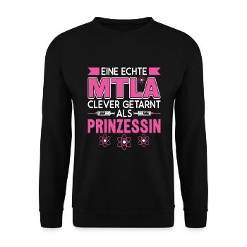 Chemielaborant Chemiker MTLA Laborassistentin - Unisex Pullover - Schwarz - Vorne - Alina (178cm) & Michal (187cm)