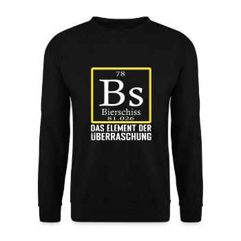 Biertrinker Bier Boostern Bierliebhaber Spruch - Unisex Pullover - Schwarz - Vorne - Alina (178cm) & Michal (187cm)