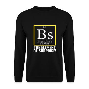 Biertrinker Bier Boostern Bierliebhaber Spruch - Unisex Pullover - Schwarz - Vorne - Alina (178cm) & Michal (187cm)