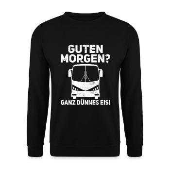 Beste Busfahrer Reisebus Bus fahren - Unisex Pullover - Schwarz - Vorne - Alina (178cm) & Michal (187cm)