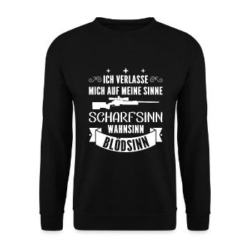 Sportschießen Schießsport Sportschütze - Unisex Pullover - Schwarz - Vorne - Alina (178cm) & Michal (187cm)