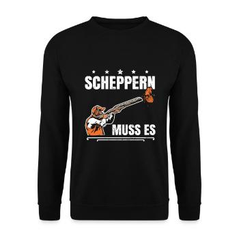 Tontaubenschießen Wurfscheibenschießen - Unisex Pullover - Schwarz - Vorne - Alina (178cm) & Michal (187cm)