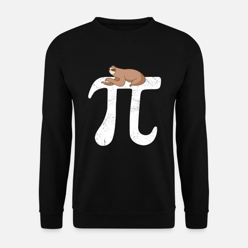 Math Sloth Pi - Unisex Sweatshirt - black
