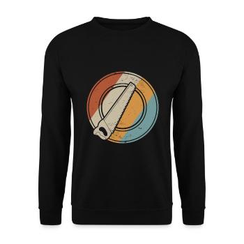 Dachdecker geschenk dachdeckermeister - Unisex Pullover - Schwarz - Vorne - Alina (178cm) & Michal (187cm)
