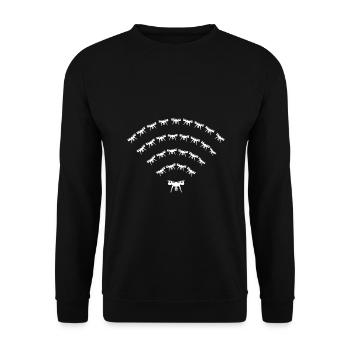 Quadcopter FPV Drone Drone Pilote - Sweat-shirt Unisexe - noir - Devant - Alina (178cm) & Michal (187cm)