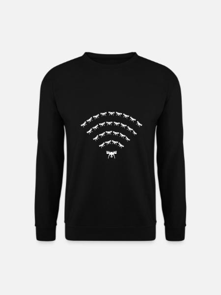 Quadrocopter FPV Drohne Drohnenflieger - Unisex Pullover - Schwarz