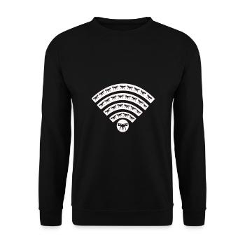 Quadcopter FPV Drone Drone Pilote - Sweat-shirt Unisexe - noir - Devant - Alina (178cm) & Michal (187cm)