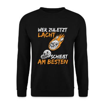 Boule Spiel Petanque Crossboule - Unisex Pullover - Schwarz - Vorne - Alina (178cm) & Michal (187cm)