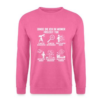 Planeten Universum Planetologen Astrologen - Unisex Pullover - Pink - Vorne