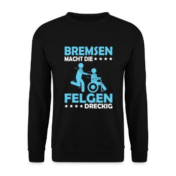 Krankenpfleger Pfleger Altenpfleger Sprüche - Unisex Pullover - Schwarz - Vorne - Alina (178cm) & Michal (187cm)