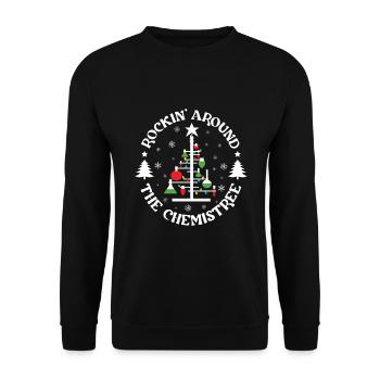 Funny chemist for chemistry -nerd - Unisex Sweatshirt - black - Front - Alina (178cm) & Michal (187cm)