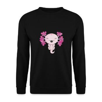 axolotl - Unisex Pullover - Schwarz - Vorne - Alina (178cm) & Michal (187cm)