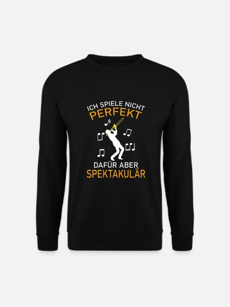 Trombone Posaunen Posaunist - Unisex Pullover - Schwarz