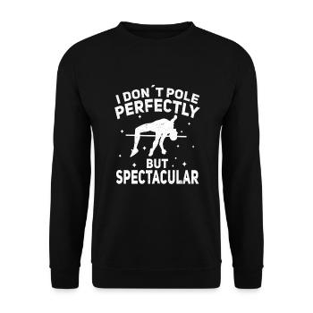 Saut à la perche - Sweat-shirt Unisexe - noir - Devant - Alina (178cm) & Michal (187cm)