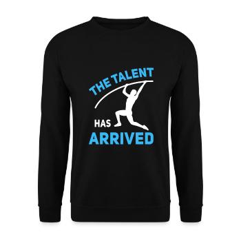 Stabhochsprung - Unisex Pullover - Schwarz - Vorne - Alina (178cm) & Michal (187cm)