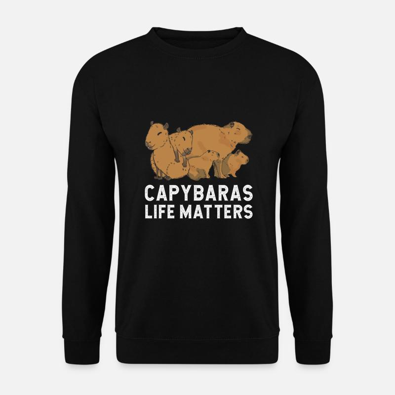 Capybara Caipibara - Unisex Pullover - Schwarz