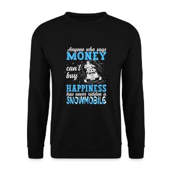 Snowboard Wintersport Snowboarding - Unisex Pullover - Schwarz - Vorne - Alina (178cm) & Michal (187cm)