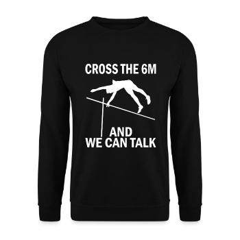 Saut à la perche - Sweat-shirt Unisexe - noir - Devant - Alina (178cm) & Michal (187cm)