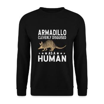 Lustiger Cockatiel -Besitzer Papagei - Unisex Pullover - Schwarz - Vorne - Alina (178cm) & Michal (187cm)