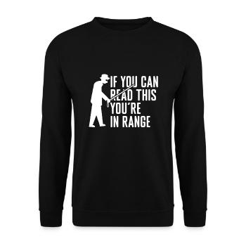 cécité ambulatoire - Sweat-shirt Unisexe - noir - Devant - Alina (178cm) & Michal (187cm)