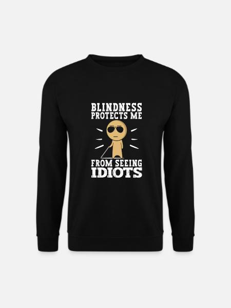 blind walking blindness - Unisex Sweatshirt - black