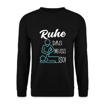 Physiotherapeut Geschenke Physio Sprüche - Unisex Pullover - Schwarz - Vorne - Alina (178cm) & Michal (187cm)