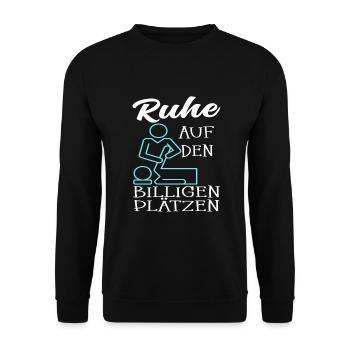Physiotherapeut Geschenke Physio Sprüche - Unisex Pullover - Schwarz - Vorne - Alina (178cm) & Michal (187cm)