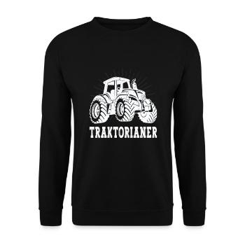 Tractor Farmer Agricultural machinery mechanic Farmer - Unisex Sweatshirt - black - Front - Alina (178cm) & Michal (187cm)