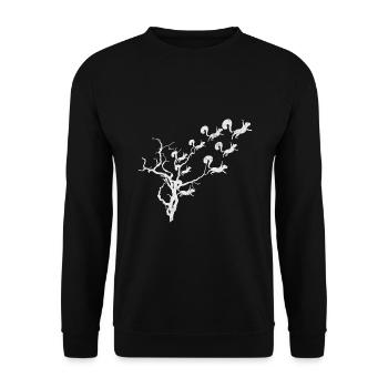 Squirrel Shadow - Unisex Pullover - Schwarz - Vorne - Alina (178cm) & Michal (187cm)