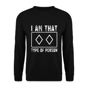 Snowboard Winter Sports Snowboarding - Unisex Sweatshirt - black - Front - Alina (178cm) & Michal (187cm)