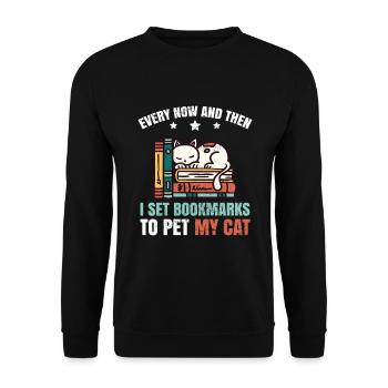 Lehrer Für Bibliothekar - Unisex Pullover - Schwarz - Vorne - Alina (178cm) & Michal (187cm)