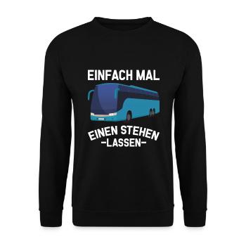 Beste Busfahrer Reisebus Bus fahren - Unisex Pullover - Schwarz - Vorne - Alina (178cm) & Michal (187cm)