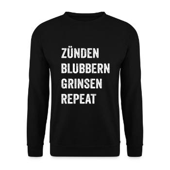 Spare Strom Fahr verbrenner Schrauber Tuning - Unisex Pullover - Schwarz - Vorne - Alina (178cm) & Michal (187cm)