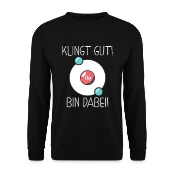 Chemielaborant Chemiker MTLA - Unisex Pullover - Schwarz - Vorne - Alina (178cm) & Michal (187cm)
