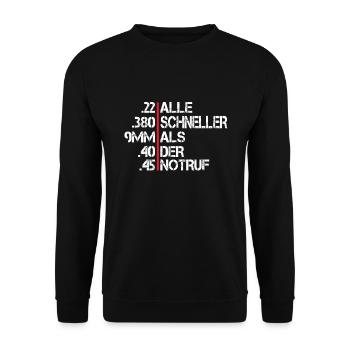 Sportschießen Schießsport Sportschütze - Unisex Pullover - Schwarz - Vorne - Alina (178cm) & Michal (187cm)