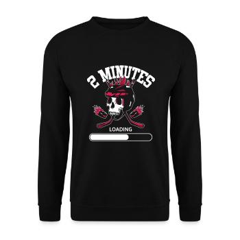 Ice Hockey Goalie - Unisex Sweatshirt - black - Front - Alina (178cm) & Michal (187cm)